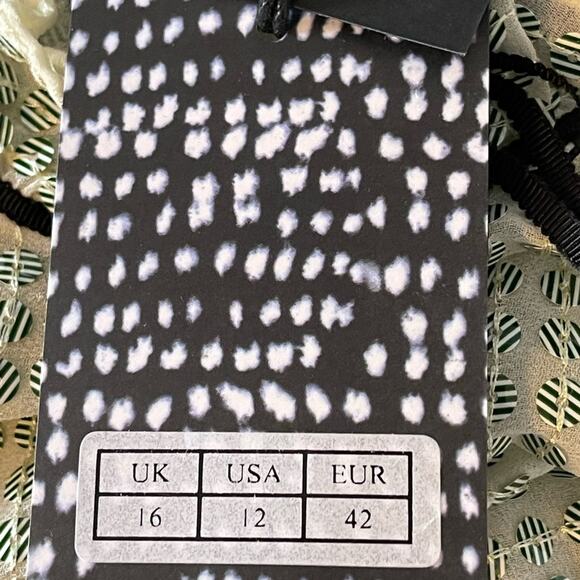 Saloni Tyler Green Sequin Long Sleeve Blouse  Size 12 NWT - Picture 13 of 16